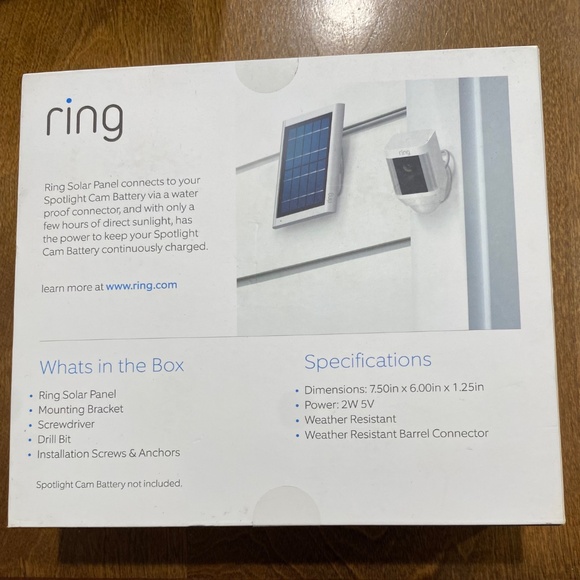 (New) Ring Solar Panel Spotlight Cam - Picture 2 of 3